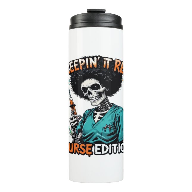 Garrafa Térmica Halloween Creepin It Real! Nurse Edition Classic T (Frente)