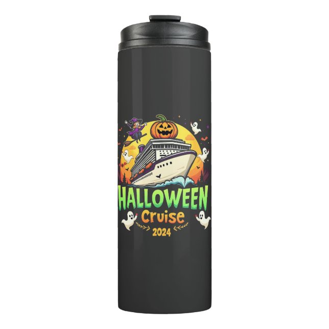 Garrafa Térmica Halloween Cruise 2024 Trip Familly Cruising Spooky (Frente)