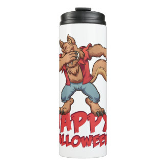 Garrafa Térmica Halloween Dabbing Werwolf Halloween Costume