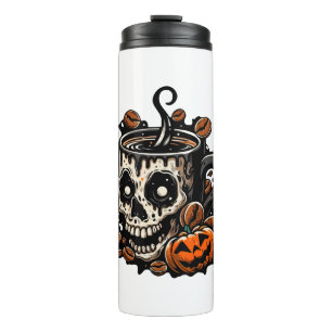 Garrafa Térmica Halloween De Mug De Café Crânio