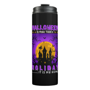 Garrafa Térmica Halloween É Mais Do Que Um Feriado, É Minha Casa