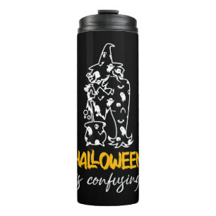 Garrafa Térmica Halloween Está Confundindo Halloween Dizendo Prese