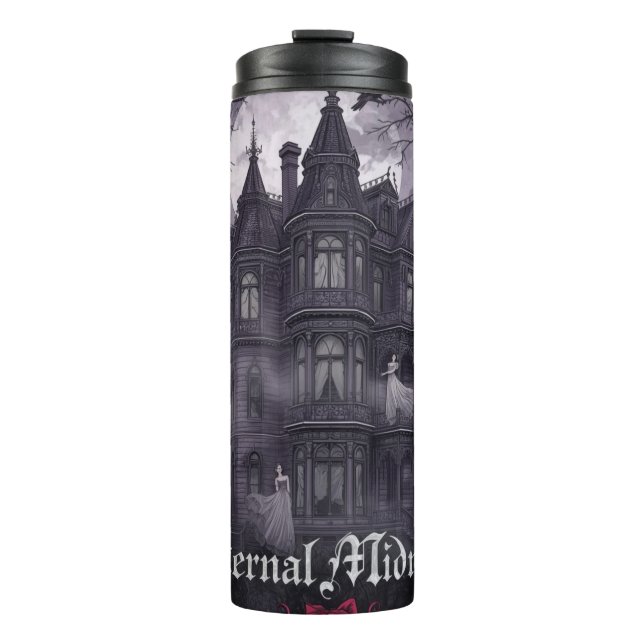 Garrafa Térmica Halloween Eternal Midnight Haunted Mansion Thermal (Frente)