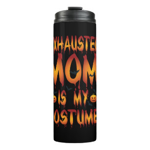 Garrafa Térmica Halloween Exausto Mamãe É Minha Figurinha