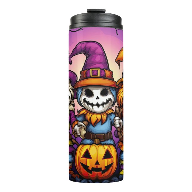 Garrafa Térmica Halloween Festivo Gnomo (Frente)