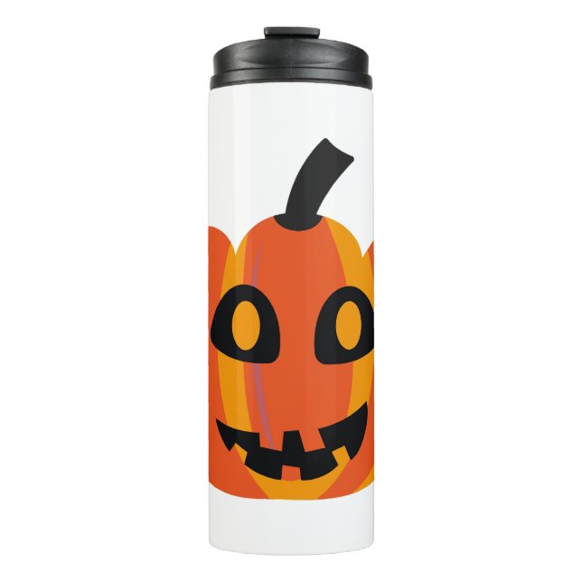 Garrafa Térmica halloween laranja (Frente)