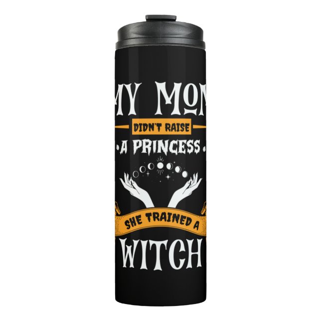 Garrafa Térmica Halloween My Mom Trained a Witch Birthday (Frente)