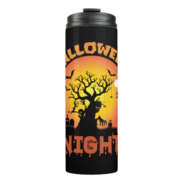 Garrafa Térmica Halloween Night Birthday (Frente)