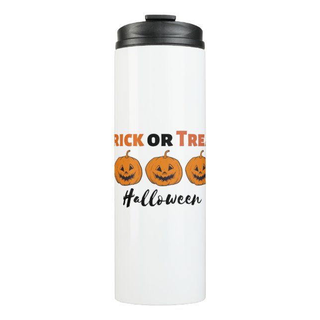 Garrafa Térmica Halloween Pumpkin carving Party Fall Funny (Frente)