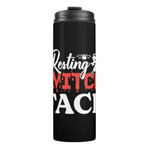 Garrafa Térmica Halloween Resting Witch Facce Birthday