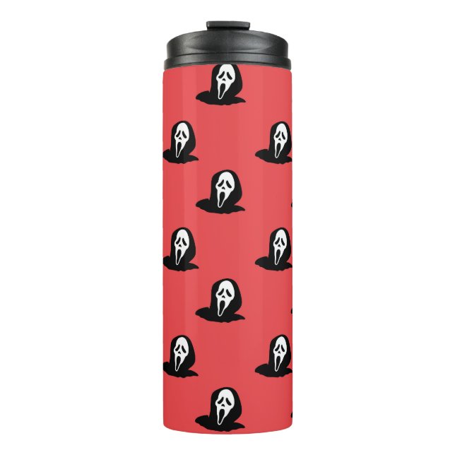 Garrafa Térmica Halloween Silhouette Spooky Pattern. (Frente)