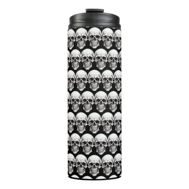 Garrafa Térmica Halloween Skulls (Frente)