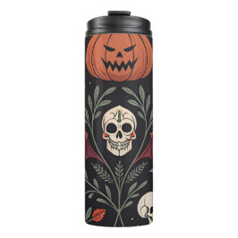 Garrafa Térmica Halloween Vibes Pattern