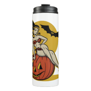 Garrafa Térmica Halloween Vintage