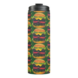 Garrafa Térmica Hamburger Duplo Deluxe com Padrão de Queijo