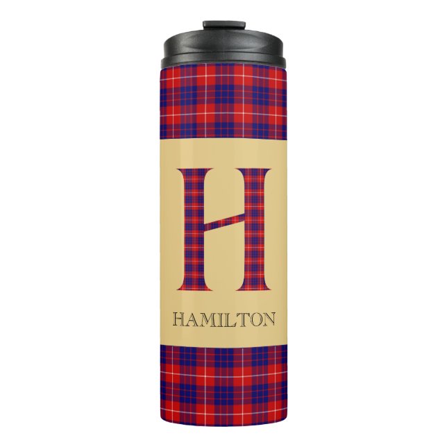 Garrafa Térmica Hamilton Tartan Monograma H (Frente)