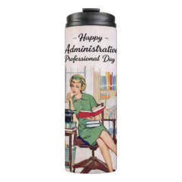 Garrafa Térmica Happy Administrative Professional Day - Retro