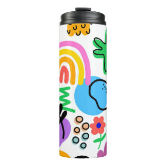 Garrafa Térmica Happy and colorful abstract designs