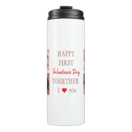 Garrafa Térmica Happy First Valentine's Day Custom Thermal Tumbler