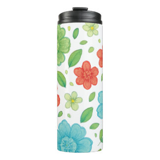 Garrafa Térmica Happy Flowers & Smiling Creatures Digital Print - 