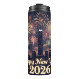 Garrafa Térmica Happy New Year Bottle | Stylish Celebration Drinkw