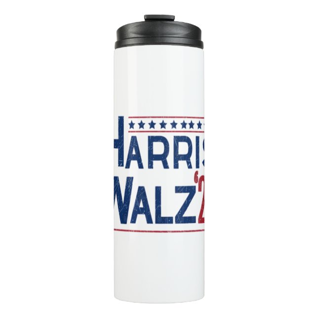 Garrafa Térmica Harris e Walz 2024 Eleitoral Pairing (Frente)