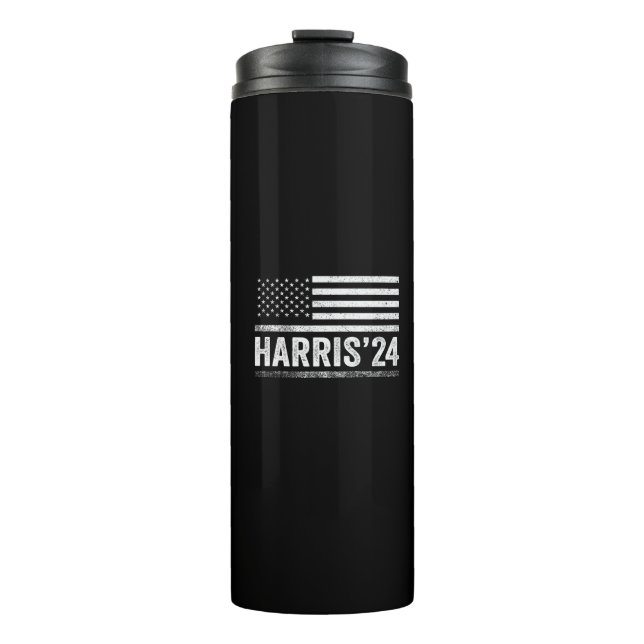 Garrafa Térmica Harris Para Presidente Democrata Eleição Americana (Frente)