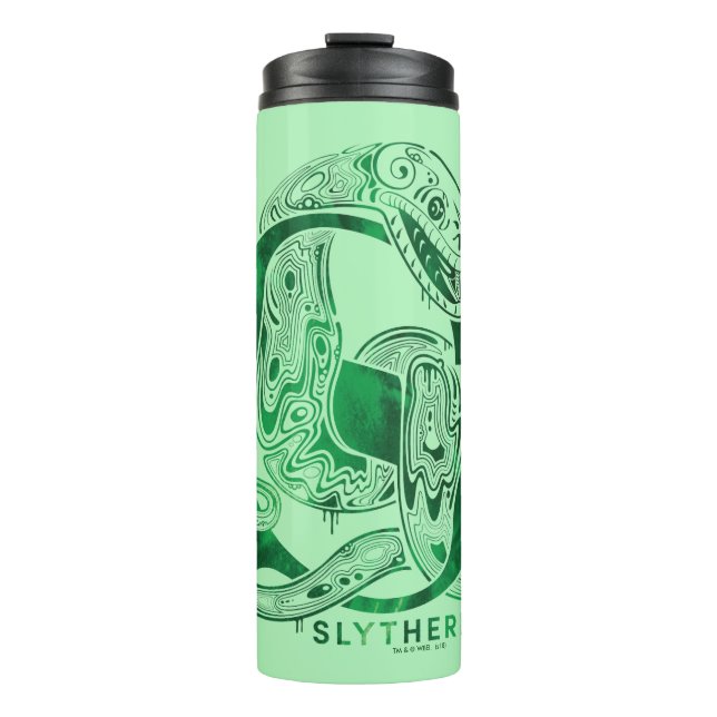 Garrafa Térmica Harry Potter | Aguamenti SLYTHERIN™ Gráfico (Frente)