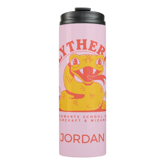 Garrafa Térmica HARRY POTTER™ | Escola bruta SLYTHERIN™ Hogwarts (Frente)