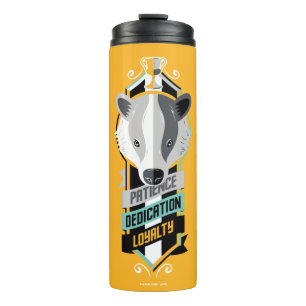 Garrafa Térmica Harry Potter  HUFFLEPUFF™ House Traits Sigil