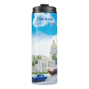 Garrafa Térmica Havana, Cuba - Alma Clássica Vintage