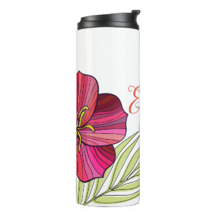 Garrafa Térmica Hawaiian Aloha Floral