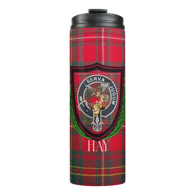 Garrafa Térmica Hay Scottish Clan Tartan & Crest (Frente)