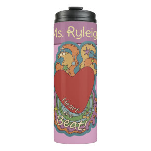 Garrafa Térmica Heart the Beat: Doodles for Music Lover: Pink