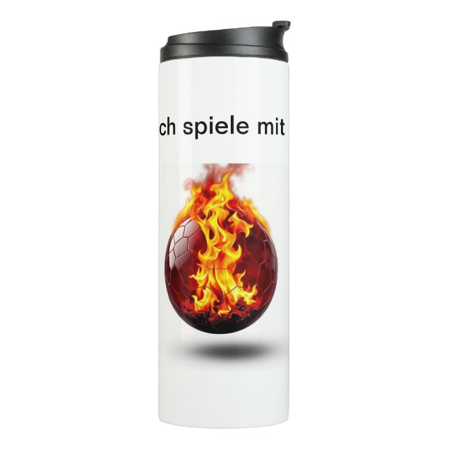 Garrafa Térmica „Herzschlag des Spiels – Fußball ist Leidenschaft“ (Giro à esquerda)