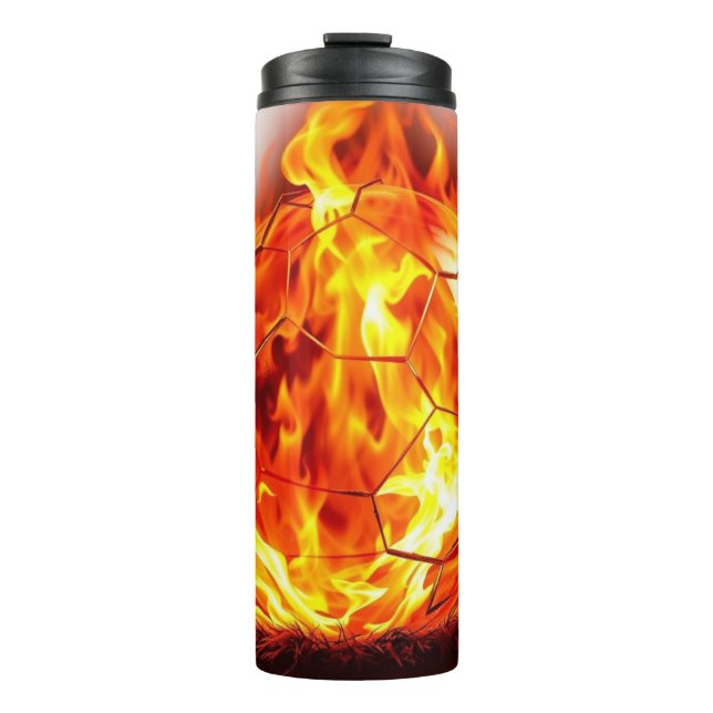 Garrafa Térmica „Herzschlag des Spiels – Fußball ist Leidenschaft“ (Frente)