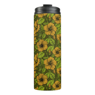 Garrafa Térmica hibisco amarelo