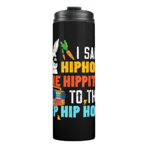Garrafa Térmica Hip Hop Hippity Coelho de Páscoa Divertido Meninos