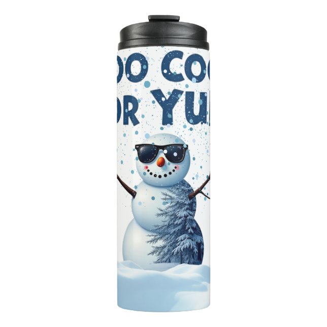 Garrafa Térmica "Hip Snowman Holiday Design - Drinkware (Frente)