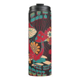 Garrafa Térmica Hippie Soul Trip Summer Vintage Mushroom