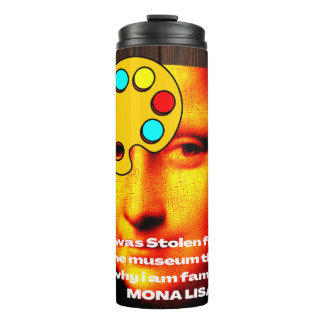 Garrafa Térmica história de pintura de Mona lisa