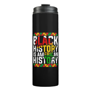 Garrafa Térmica História Negra É História Americana Patriótica