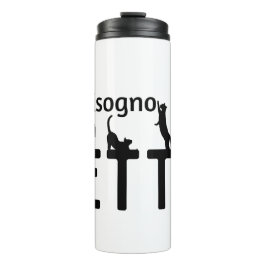 Garrafa Térmica Ho Bisoglucose Di Un Letto (con gatti neri)