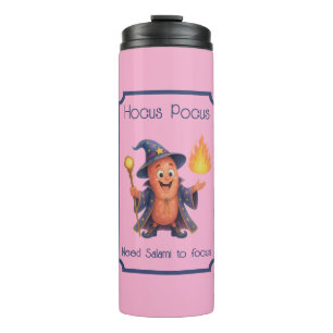 Garrafa Térmica Hocus Pocus, preciso de Salami para focar rosa