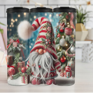 Garrafa Térmica Holiday Gnomo com presentes de Natal