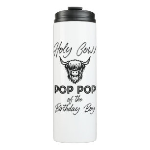 Garrafa Térmica Holly Cow Pop Da Vaca De Birthday Boy Highland