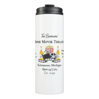 Garrafa Térmica Home Movie Theater Popcorn Clapperboard Film