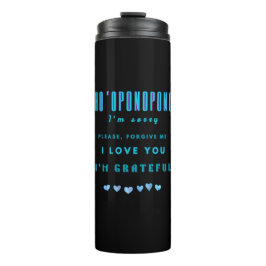 Garrafa Térmica Ho'oponopono Healing Mantra - Azul Claro Espiritua