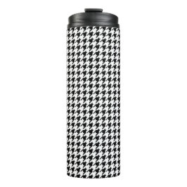 Garrafa Térmica Houndstooth Preto e Branco