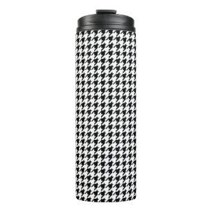 Garrafa Térmica Houndstooth Preto e Branco